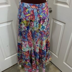 Womens floral hippy skirt